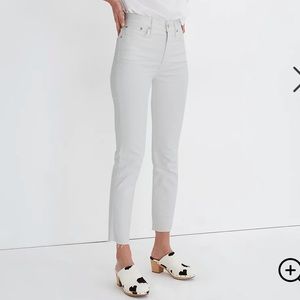 Madewell “the perfect vintage crop Jean”